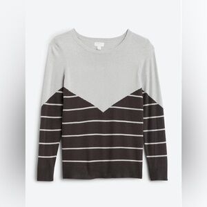 Market & Spruce
Emelia Chevron Striped Colorblock Pullover